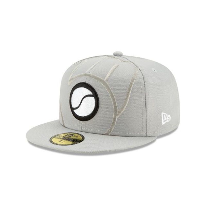 MLB Milwaukee Brewers Logo Elements Tonal 59Fifty Fitted (SIM9940) - Grey New Era Caps